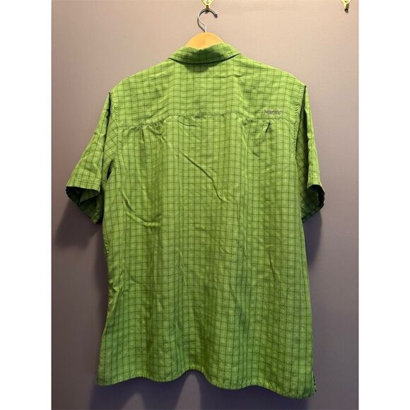 Marmot Men's XL Green Plaid Short Sleeve Button-Up Shirt Casual - Picture 5 of 13